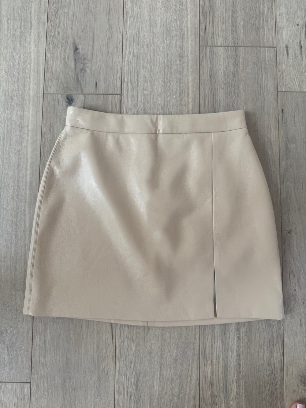 Wilfred Patio Faux Leather Mini Skirt